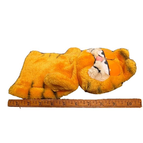Vintage Fun Farm 1981 Garfield Fat Orange Cat Plush Hand Puppet 11" Pretend Play - Picture 4 of 8